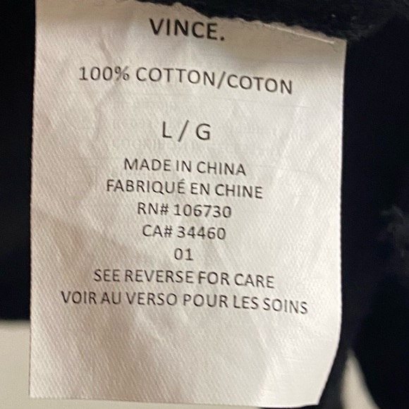 Vince striped colorblock slub sweater pullover crewneck Large - Picture 8 of 8